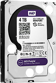 Přídavný HDD k rekordérům, 4TB, WD nová řada PURZ